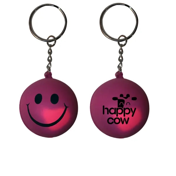 Mood Smiley Face Stress Key Chain - Image 5