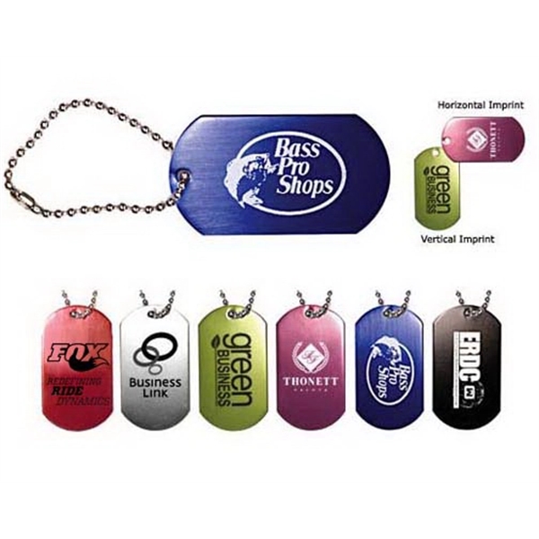 Dog Tag with 4 1/2" Ball Chain - Image 1