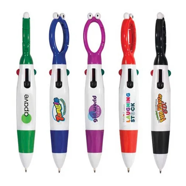 Googly-eyed 4-color Pen, Full Color Digital - Image 1
