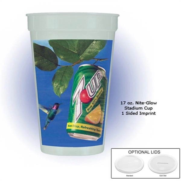 17 Oz. Nite Glow Stadium Cup, Full Color Digital - Image 1