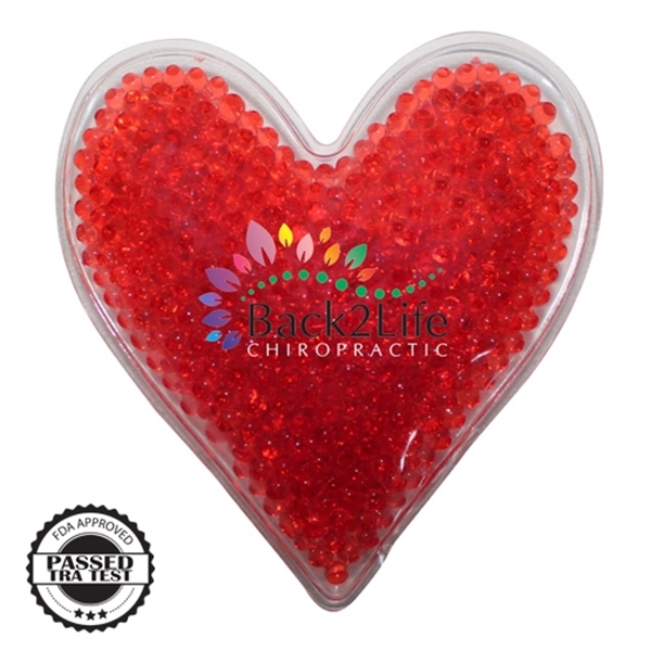 Heart Gel Bead Hot/cold Pack,Full Color Digital - Image 1