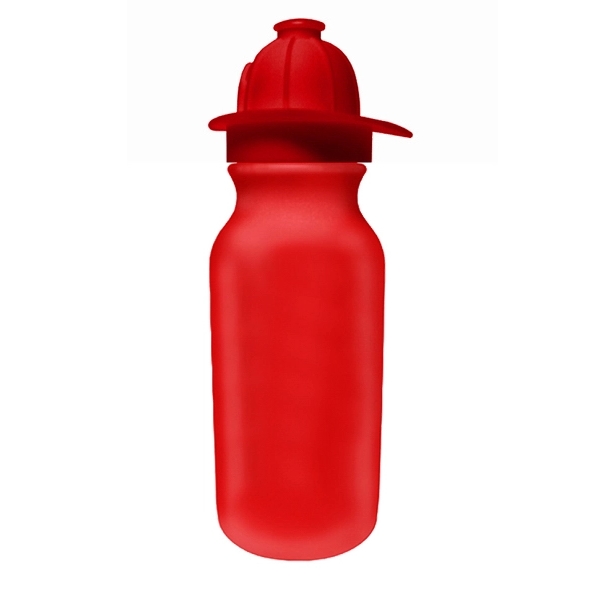 20 oz. Value Cycle Bottle w/Fireman Helmet Push'n Pull Cap - Image 4