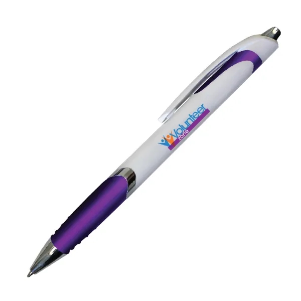 White Crest Grip Pen, Full Color Digital - Image 4