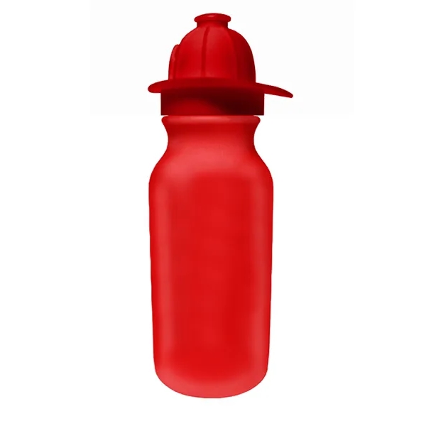 20 oz. Value Cycle Bottle with Fireman Helmet Push'n Pull Ca - Image 2
