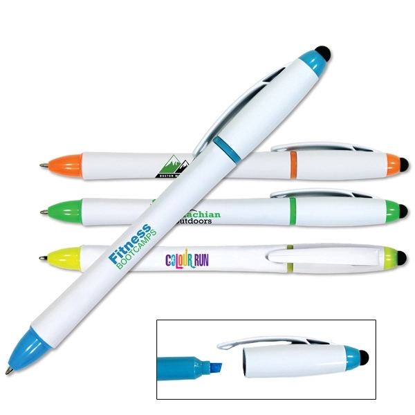 3 in 1 Highlighter Pen/Stylus, Full Color Digital - Image 1