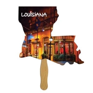 Louisiana State Recycled Stock Shape Fan