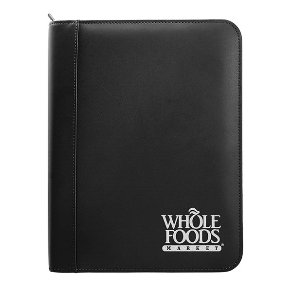 Leather Ring Binder with Zipper with 1 1/4" Ring - Image 3