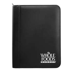 Leather Ring Binder with Zipper with 1 1/4" Ring