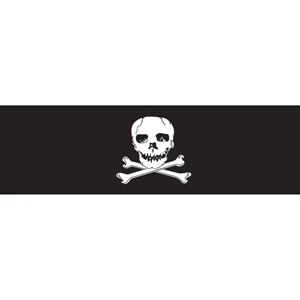 Jolly Roger Pennant Window Decals 3" x 10"