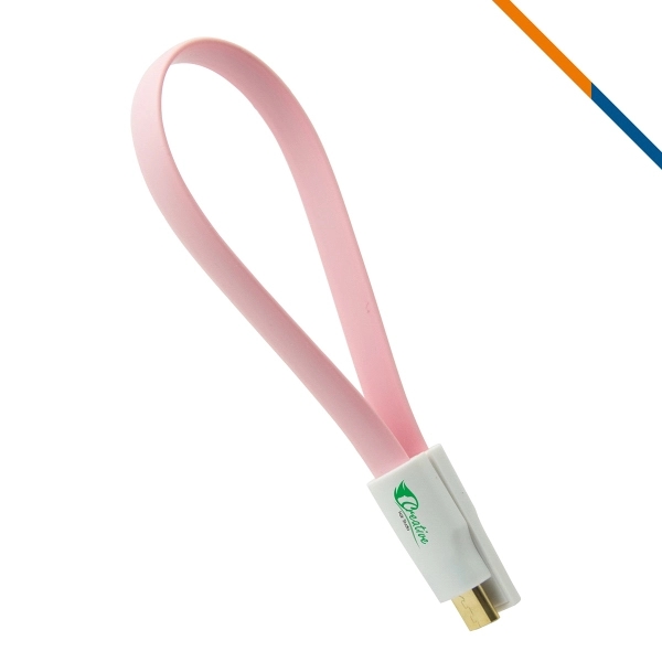 Komondor Charging Cable - Pink - Image 1