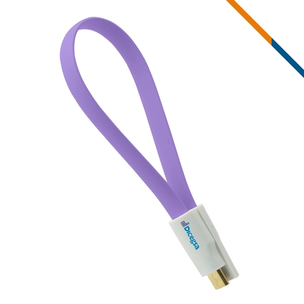Komondor Charging Cable - Purple - Image 1