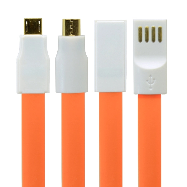 Poodle Charging Cable - Orange - Image 2