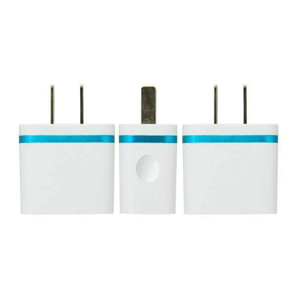 Zebra USB Wall Charger - Blue - Image 2
