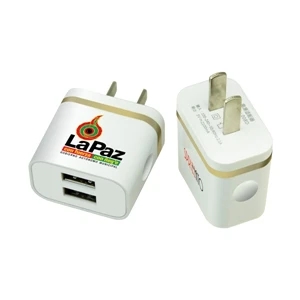 Zebra USB Wall Charger - Gold