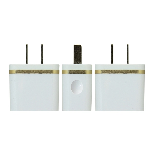 Zebra USB Wall Charger - Gold - Image 2