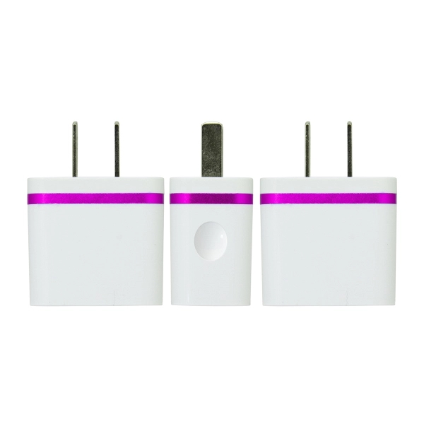 Zebra USB Wall Charger - Rose Red - Image 2