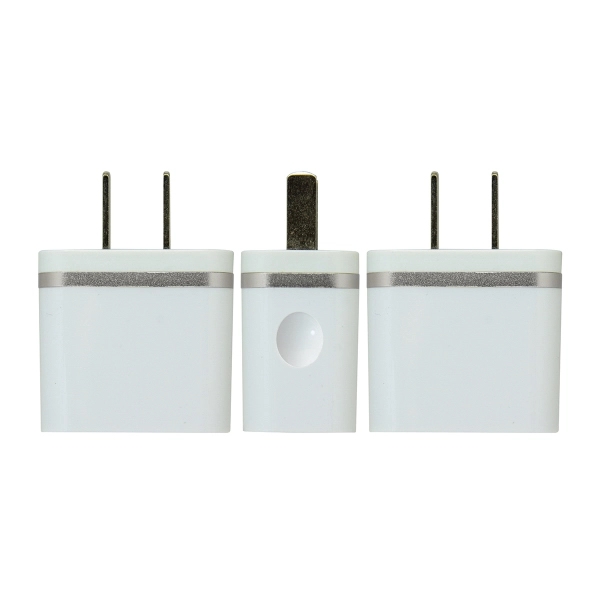 Zebra USB Wall Charger - Silver - Image 2
