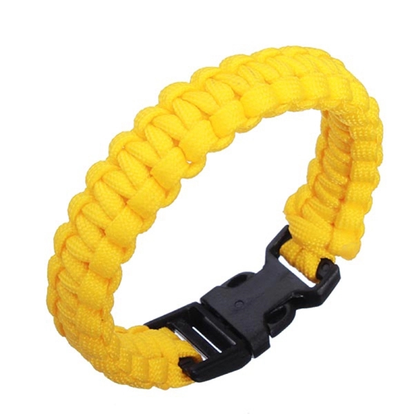 Polyester Survival Bracelet With Plastic Buckle - Image 2