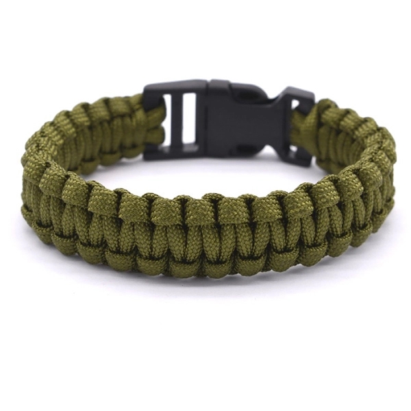 Polyester Survival Bracelet With Plastic Buckle - Image 3