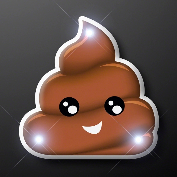 Poop Emoji LED Pins - Image 4