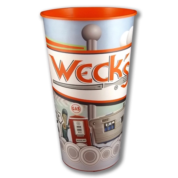 32 oz. Plastic Souvenir Cup w/Full Color "In Mold Labeling" - Image 1