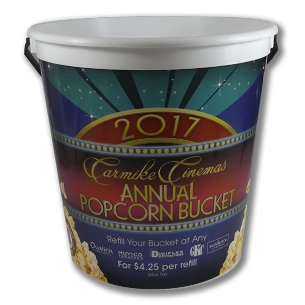 190 oz. Plastic Bucket w/Full Color "In Mold Labeling" - Image 1