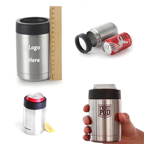 12 oz Stainless Steel Can Cooler Holder - Image 1