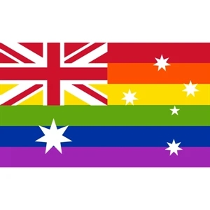 Australia Pride Motorcycle Flag