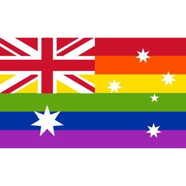 Australia Pride Antenna Flag