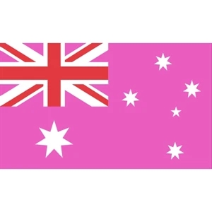 Australia Pink Pride Motorcycle Flag