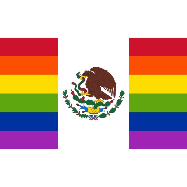 Mexico Pride Antenna Flag