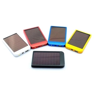 2600mAh Dual Solar Panel and USB Power Bank with Metal Case