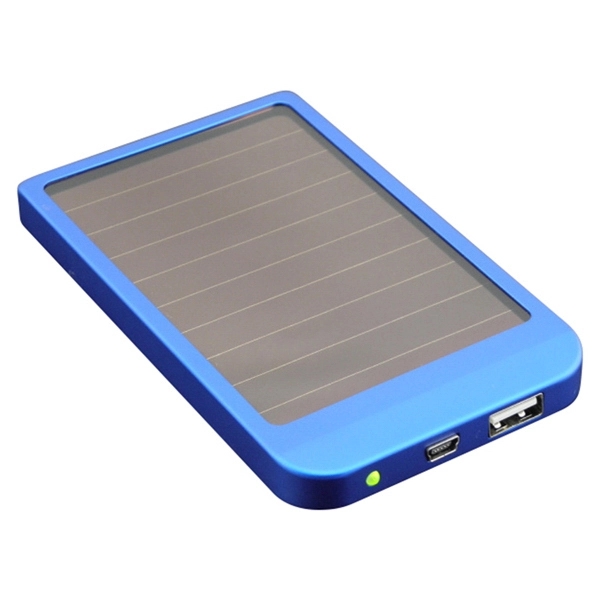 2600mAh Dual Solar Panel and USB Power Bank with Metal Case - Image 3