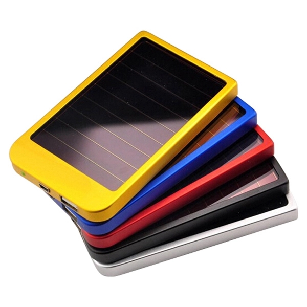 2600mAh Dual Solar Panel and USB Power Bank with Metal Case - Image 4