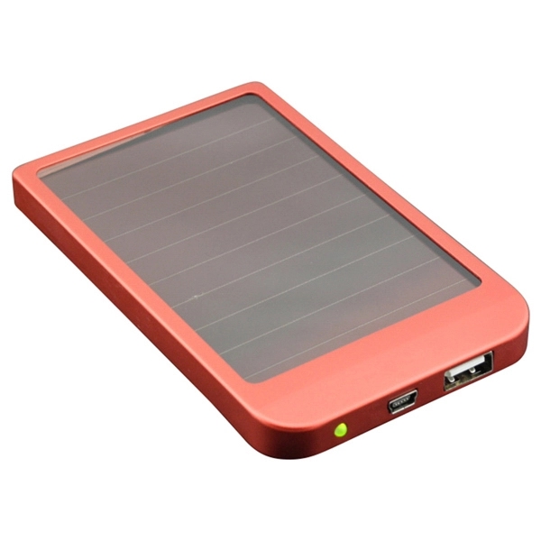 2600mAh Dual Solar Panel and USB Power Bank with Metal Case - Image 5
