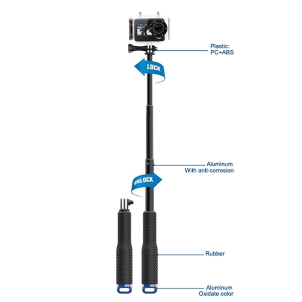Extendable Handheld Selfie Stick Monopod Dive Since - Image 6