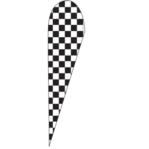 Checkered wPoly Special Flags - Teardrop