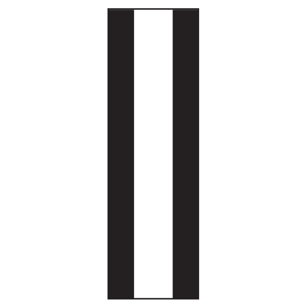 Custom Message Flag - 6' x 22" Tower (3) Vertical Stripes