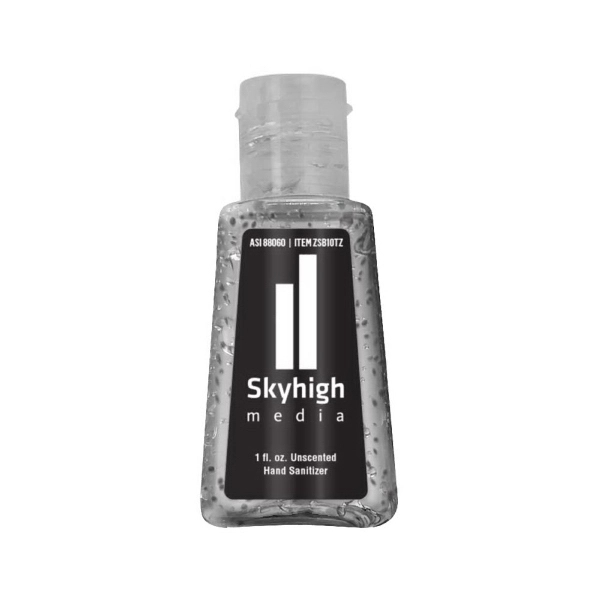 1 oz. Beaded Gel Sanitizer in Trapezoid Bottle - Image 1