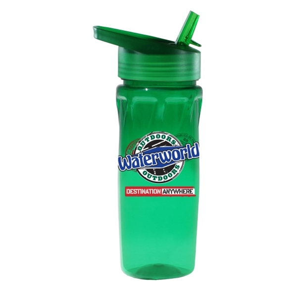 18 oz. Poly-Saver PET Bottle with Straw Cap, Full Color Digi - Image 4