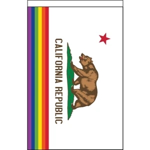 California Pride Deluxe Garden Flag