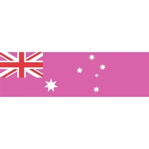 Australia Pink Pride Window Decals 3" x 10"