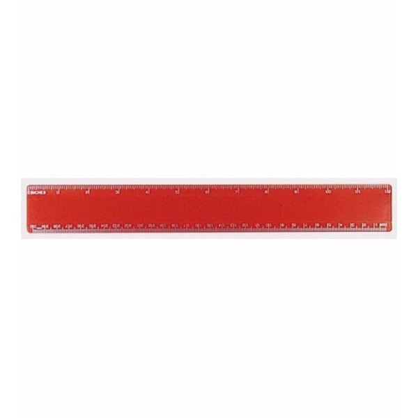 12" Beveled Plastic Ruler, Full Color Digital - Image 2