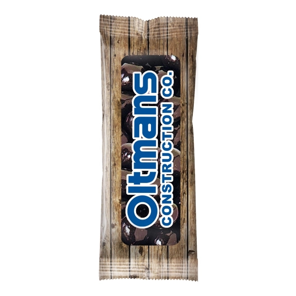 Full Color Tube DigiBags Filled with Dark Chocolate Almonds - Image 1