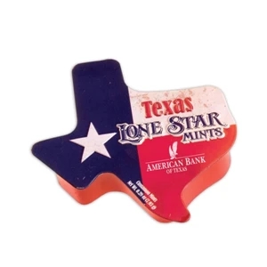 Texas Tin Filled with Mints