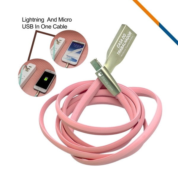 Orion Universal Charging Cable - Pink - Image 1