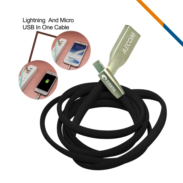 Orion Universal Charging Cable - Pink - Image 2