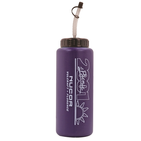 32 oz Grip Bottle with Flexible Straw - Image 4
