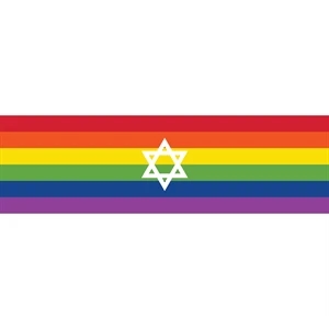 Israel Pride Window Decals 3" x 10"