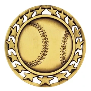 2 1/2" Baseball Star Medallion